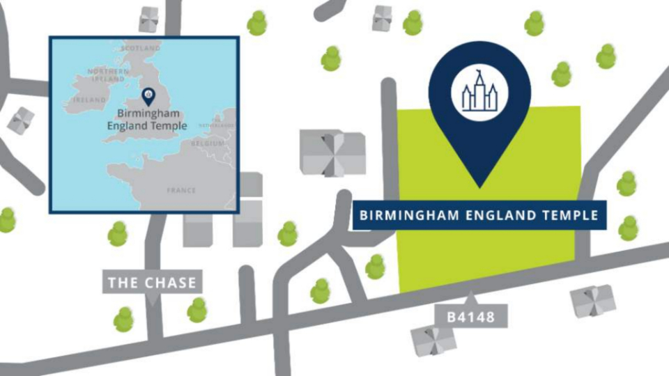 <p>The Birmingham England Temple Location.</p>