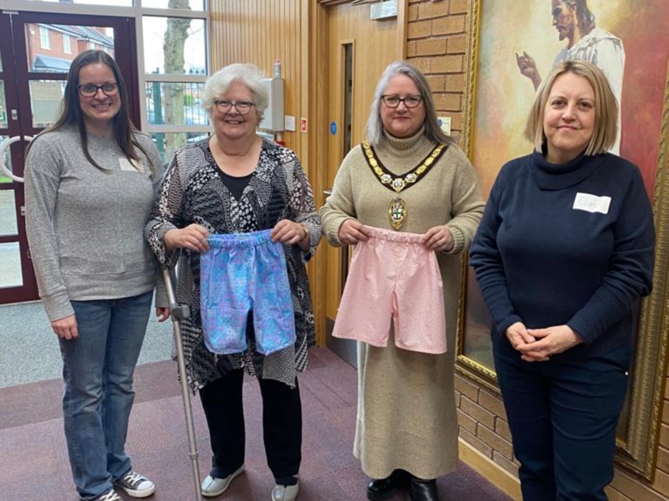 L- R Diana Cross, President Kate Taroni, Councillor Ann Isherwood, and Claire   McFadyen