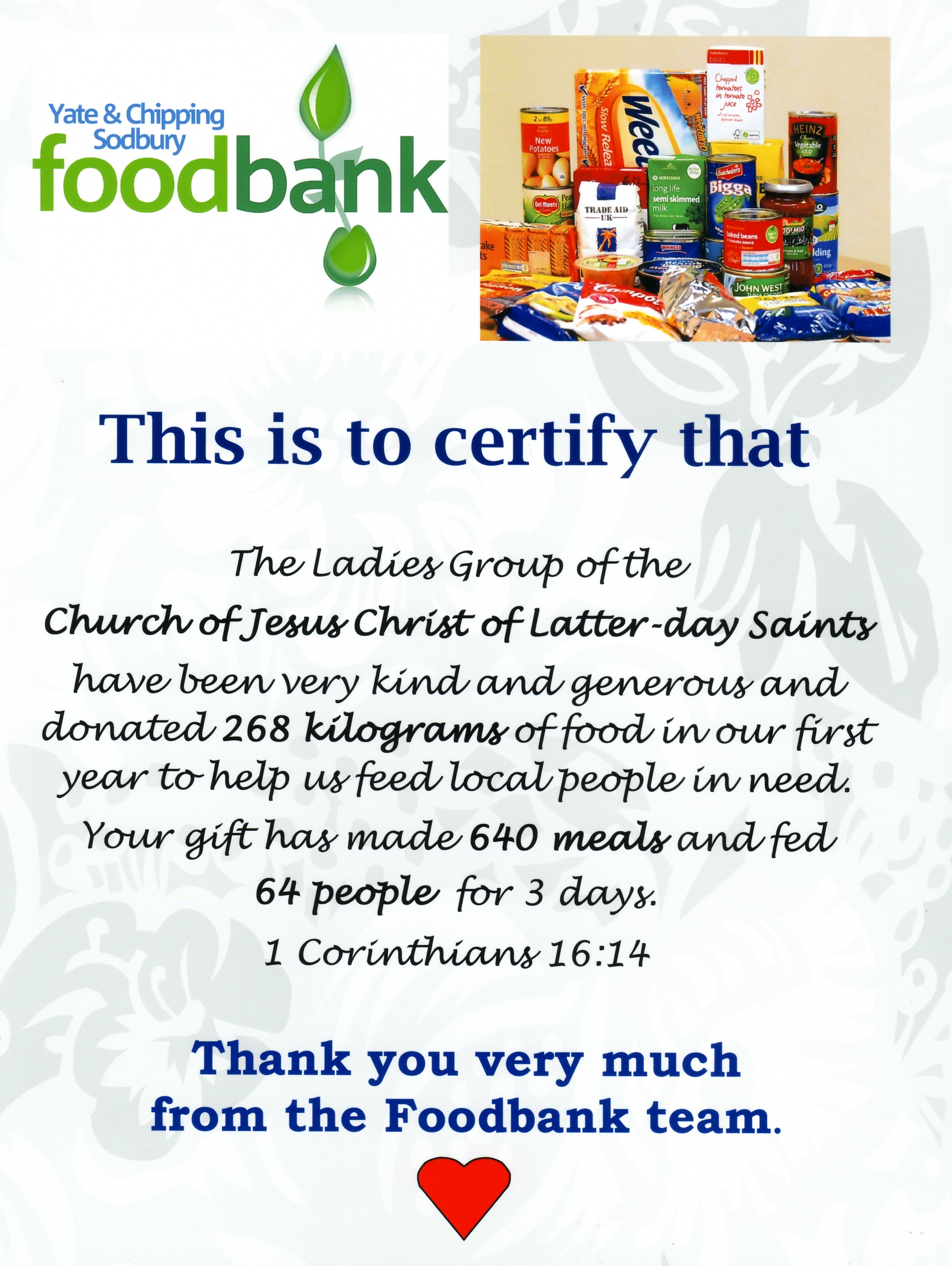 Yate foodbank